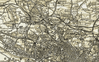 Old map of Maryhill in 1904-1905