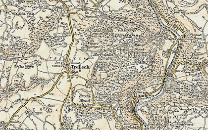 Old map of Beacon Hill in 1899-1900