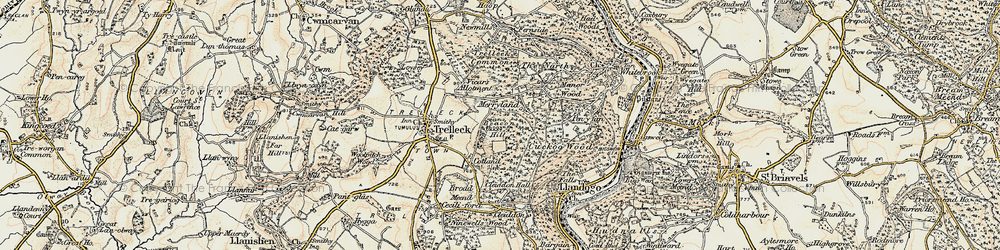 Old map of Maryland in 1899-1900