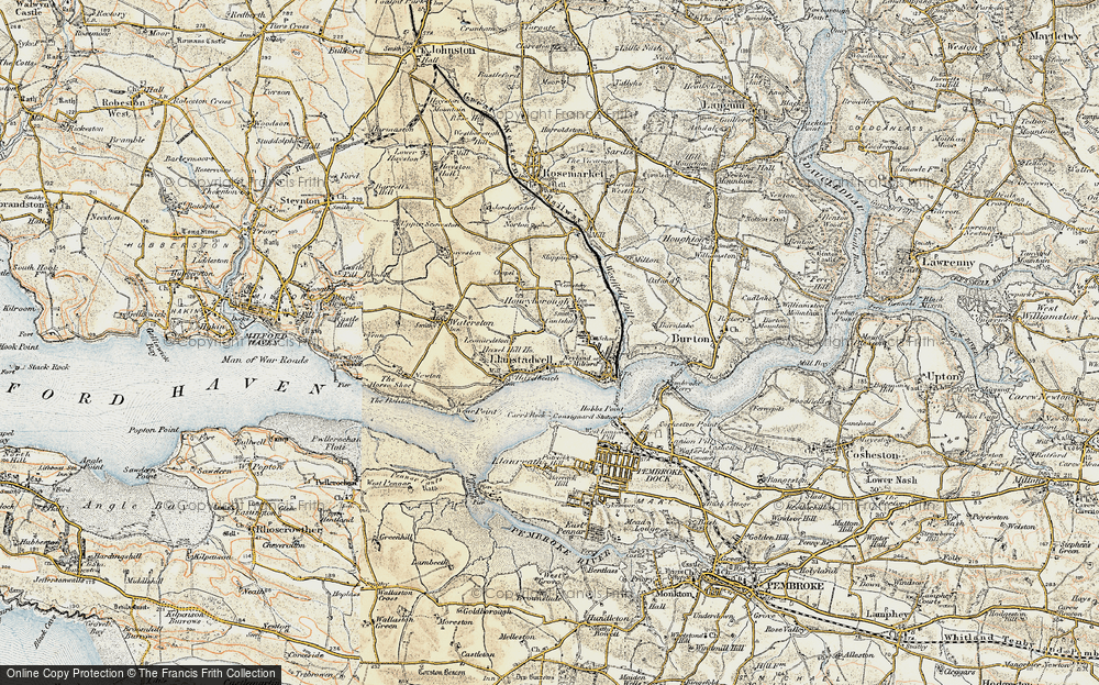 Old Map of Mascle Bridge, 1901-1912 in 1901-1912