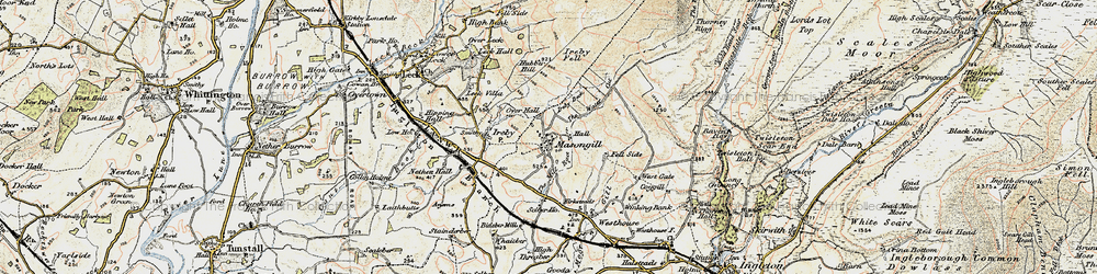 Old map of Masongill in 1903-1904