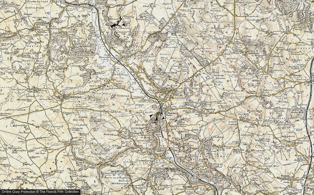 Old Map of Matlock Bank, 1902-1903 in 1902-1903