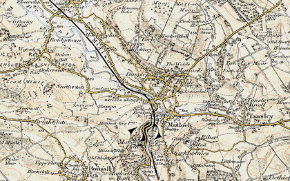 Old map of Matlock Bank in 1902-1903