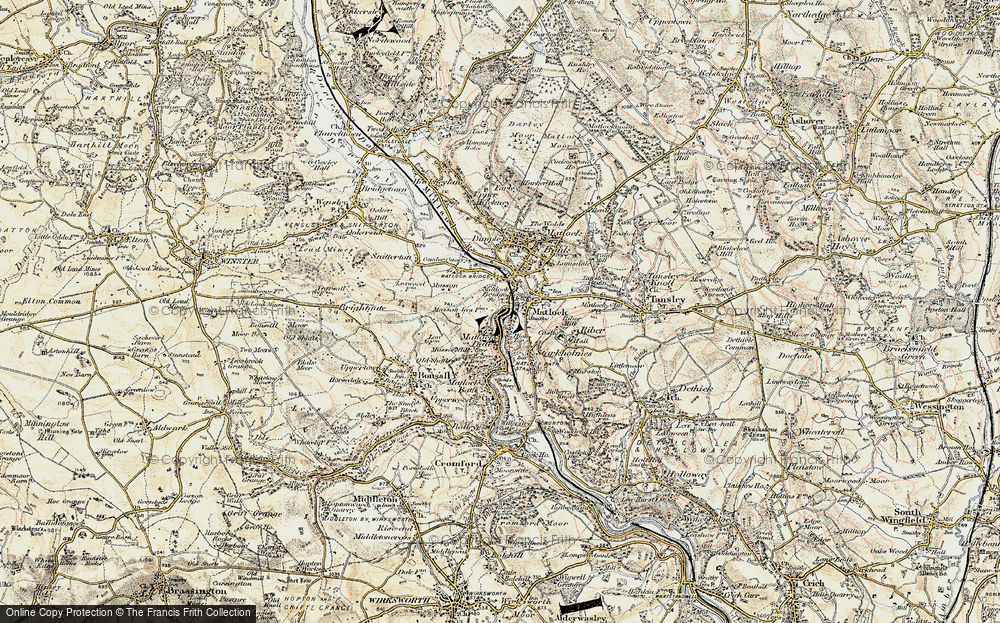 Old Map of Matlock Bridge, 1902-1903 in 1902-1903