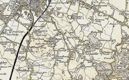 Old map of Matson in 1898-1900