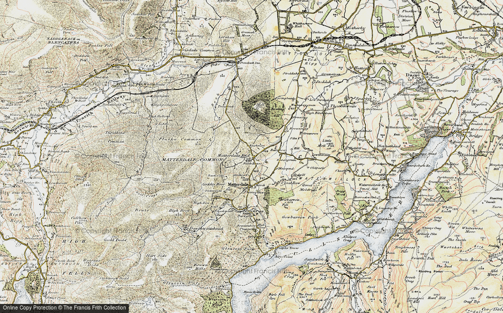 Old Map of Matterdale End, 1901-1904 in 1901-1904
