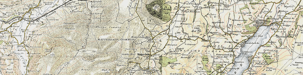 Old map of Bald Howe in 1901-1904