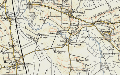 Old map of Mattersey in 1903