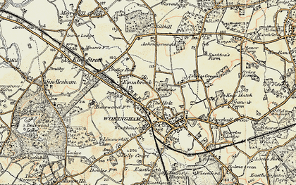 Old map of Matthewsgreen in 1897-1909