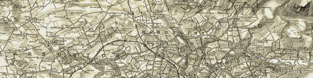 Old map of Bogwood in 1905