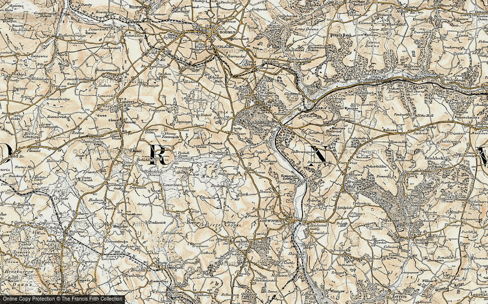 Old Map of Maudlin, 1900 in 1900