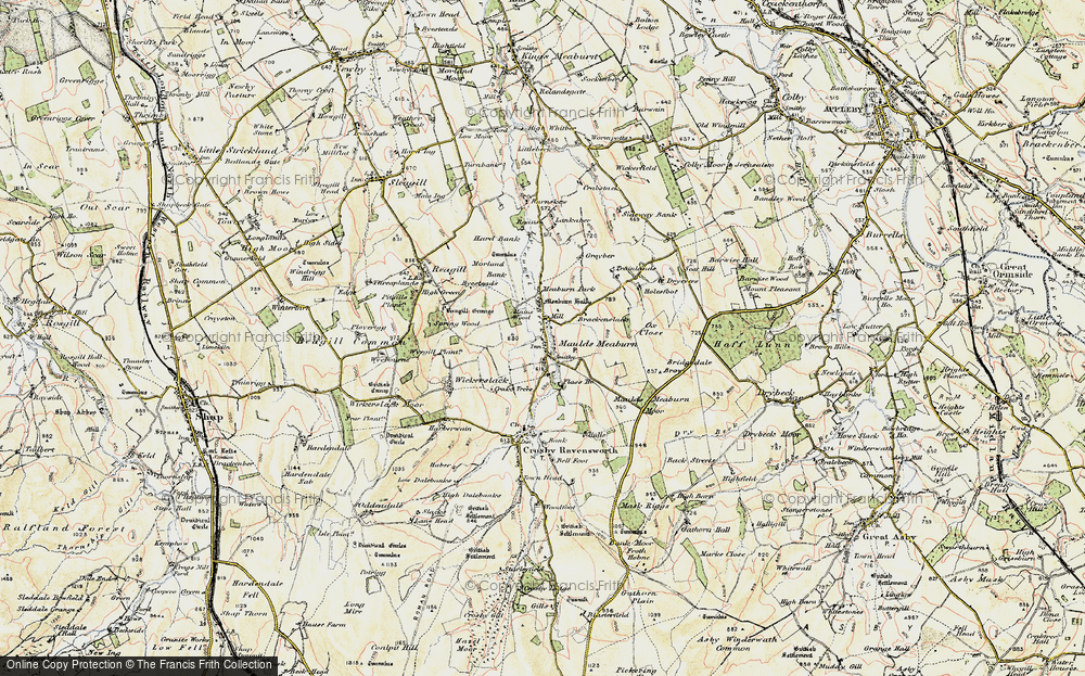 Old Map of Historic Map covering Barnskew in 1901-1904