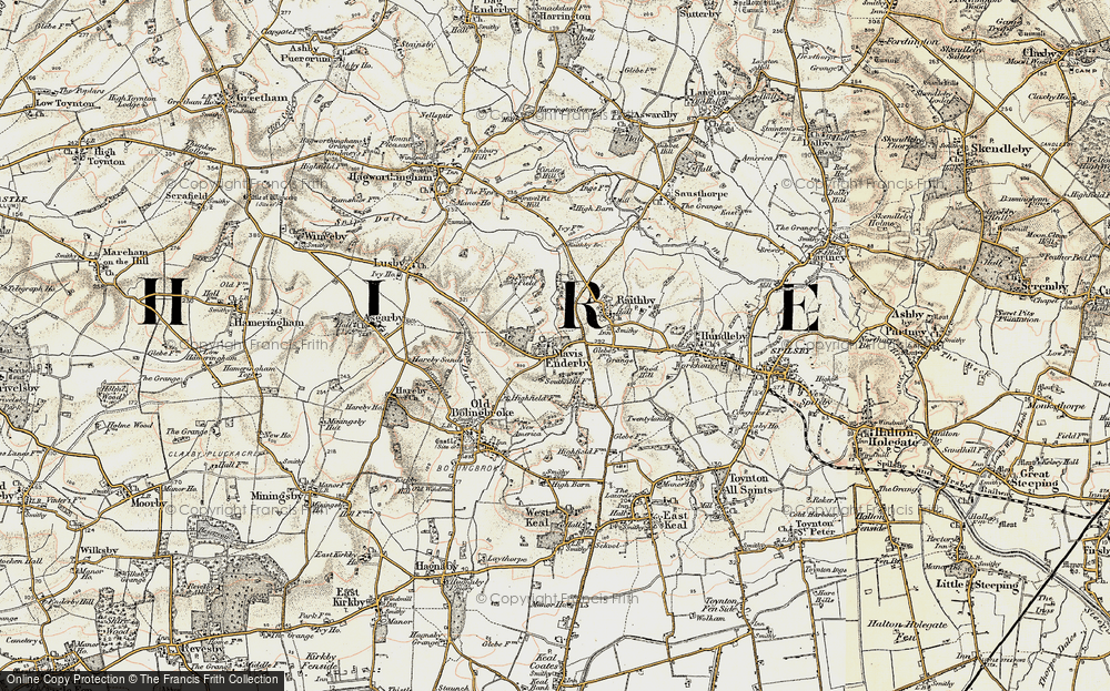 Old Map of Mavis Enderby, 1902-1903 in 1902-1903