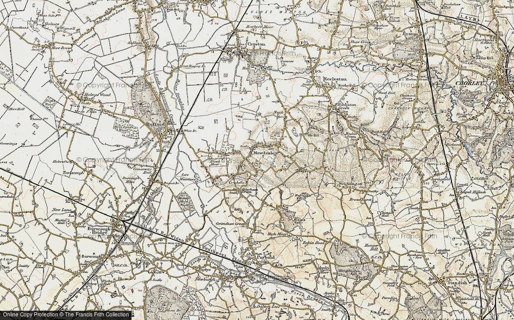 Old Map of Mawdesley, 1903 in 1903