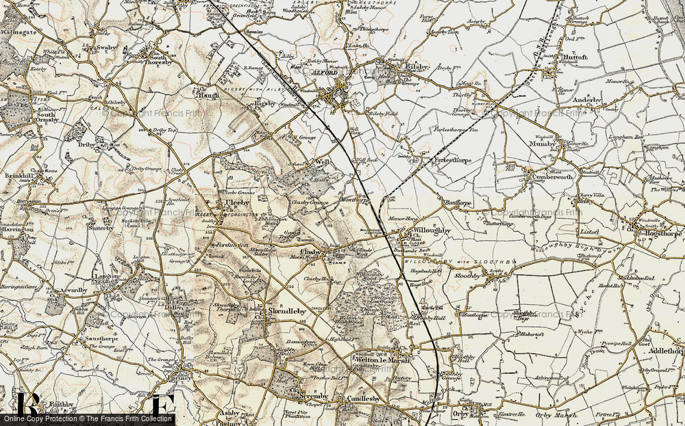 Old Map of Mawthorpe, 1902-1903 in 1902-1903