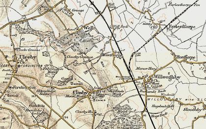 Old map of Mawthorpe in 1902-1903