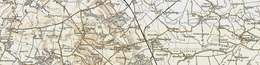 Old map of Mawthorpe in 1902-1903