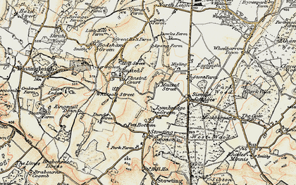 Old map of Maxted Street in 1898-1899