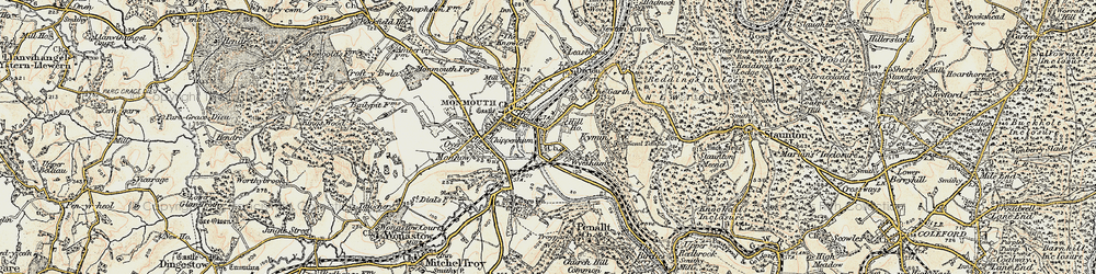 Old map of May Hill in 1899-1900