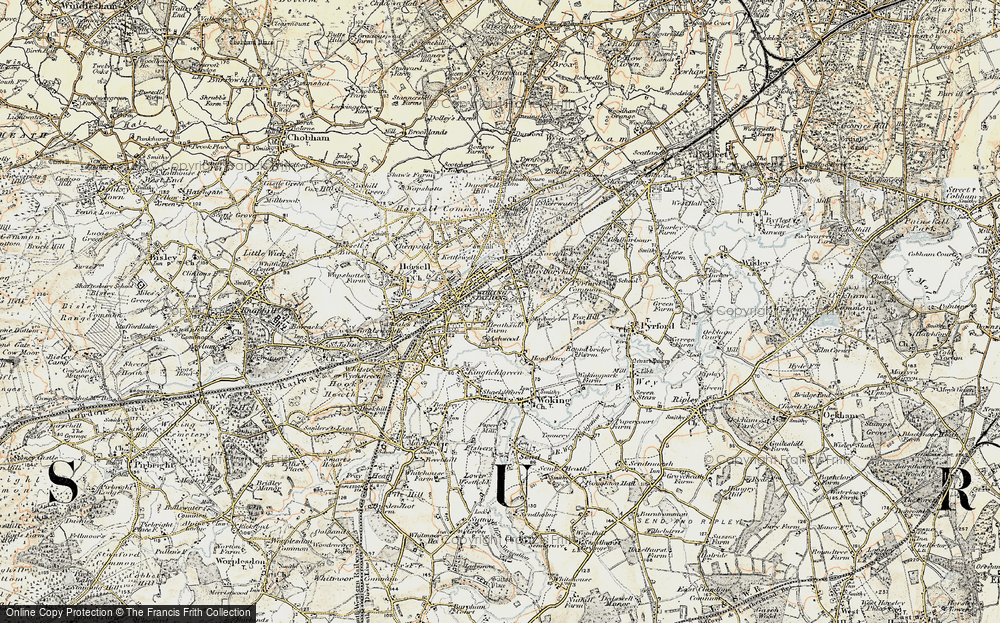 Old Map of Maybury, 1897-1909 in 1897-1909
