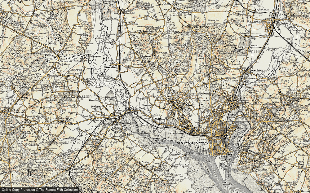 Old Map of Maybush, 1897-1909 in 1897-1909
