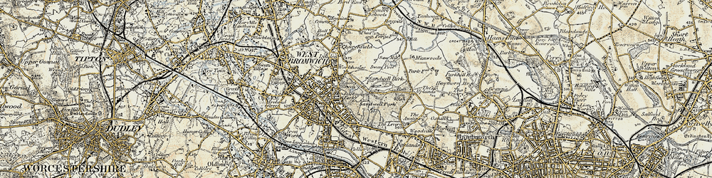 Old map of Mayer's Green in 1902