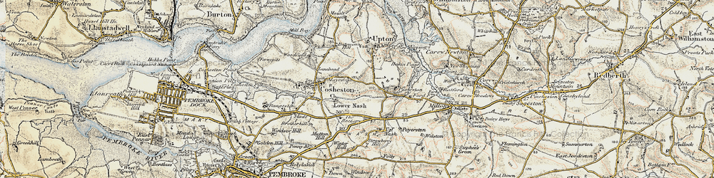 Old map of Mayeston in 1901-1912
