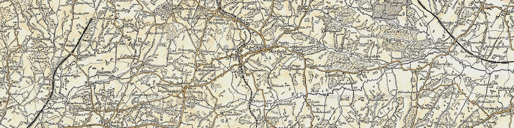 Old map of Mayfield in 1898