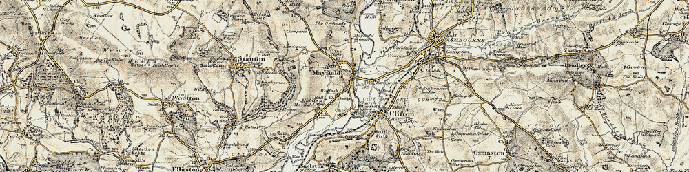 Old map of Mayfield in 1902