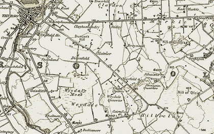 Old map of Broynach in 1912