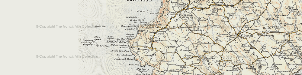 Old map of Mayon in 1900