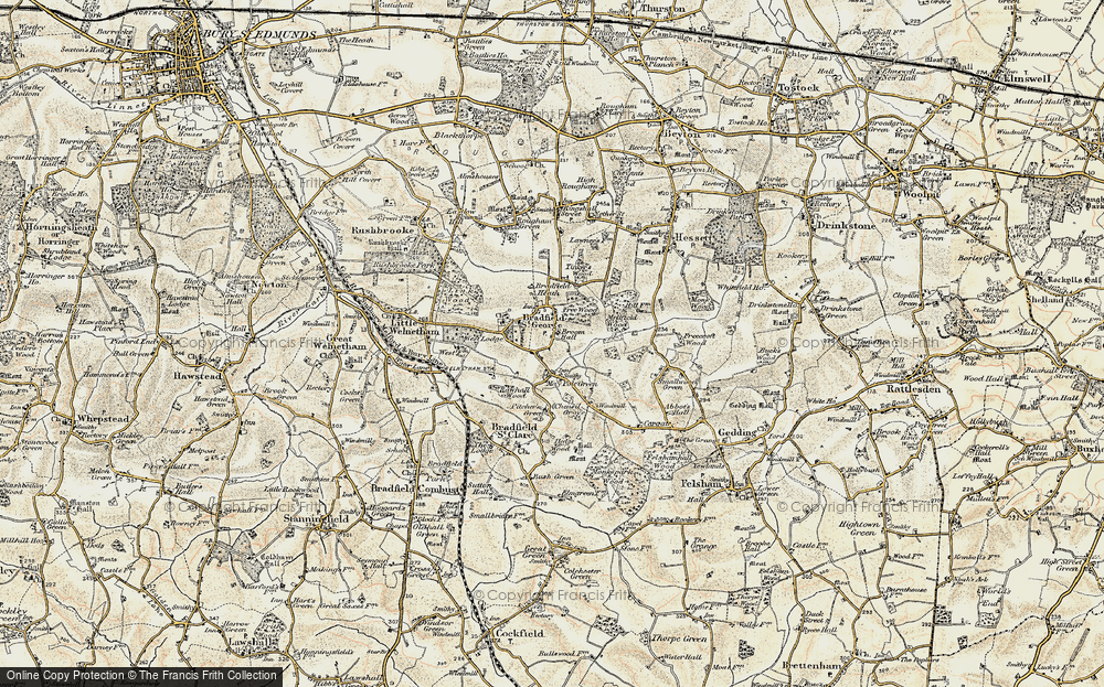 Old Map of Maypole Green, 1899-1901 in 1899-1901