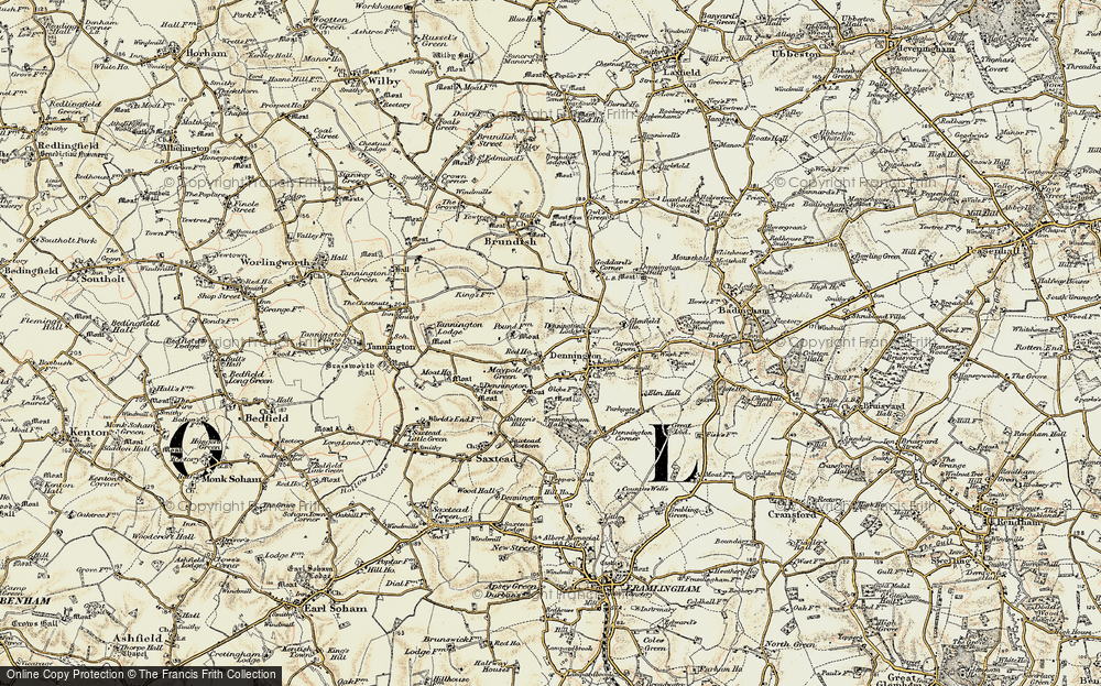 Old Map of Maypole Green, 1901 in 1901