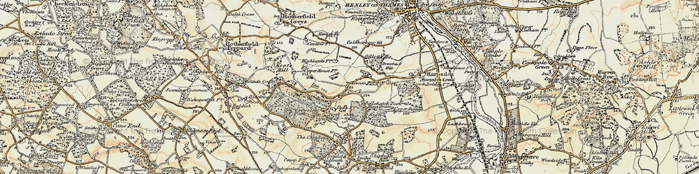 Old map of Bellehatch Park in 1897-1909