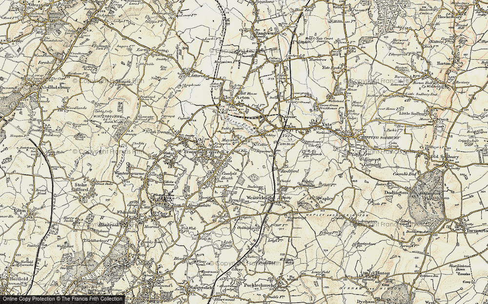 Old Map of Mayshill, 1899 in 1899