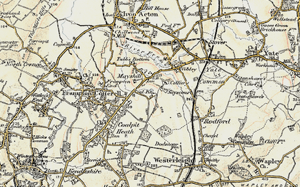 Old map of Mayshill in 1899