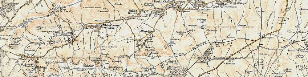 Old map of Mead End in 1897-1909