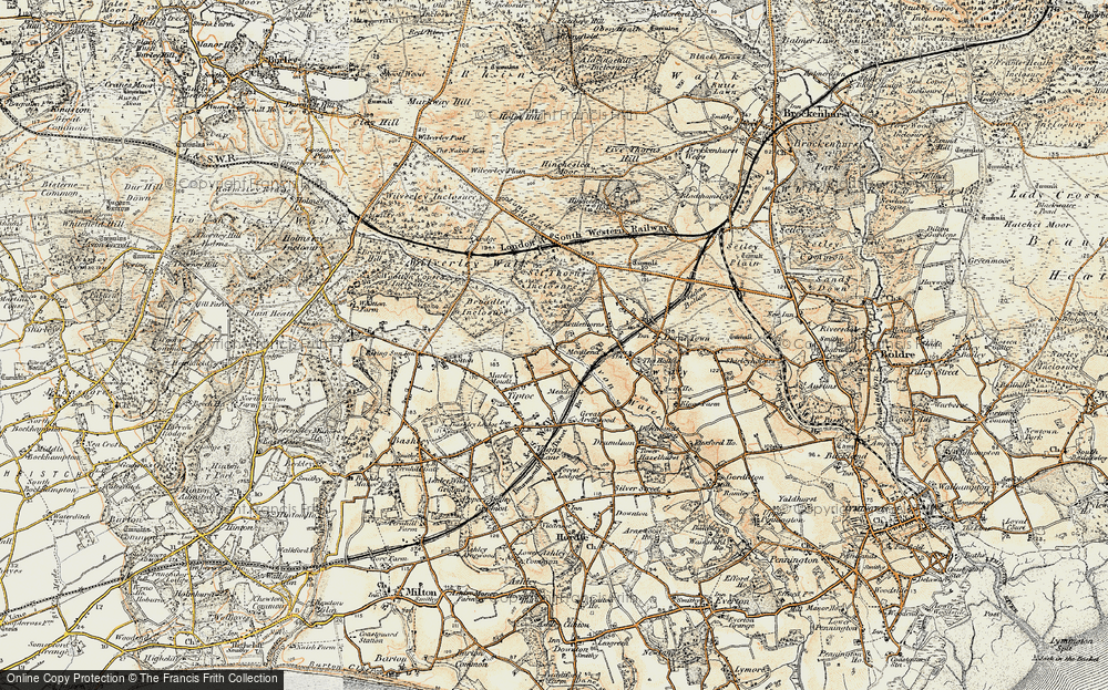 Old Map of Mead End, 1897-1909 in 1897-1909