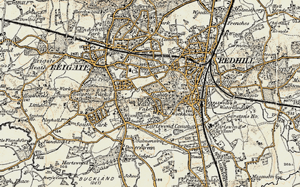 Old map of Mead Vale in 1898-1909