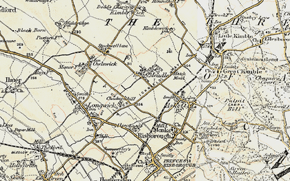 Old map of Meadle in 1897-1898
