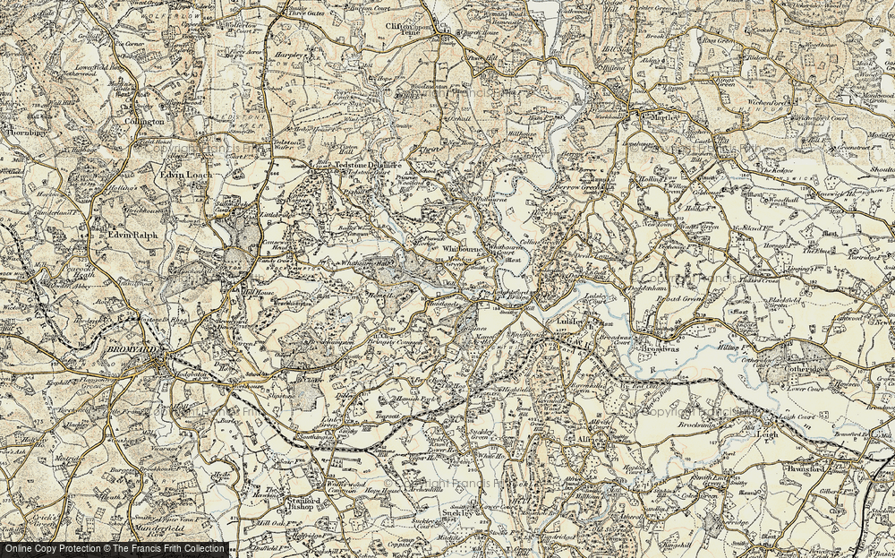 Old Map of Meadow Green, 1899-1902 in 1899-1902