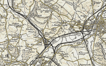 Old map of Meadow Hall in 1903