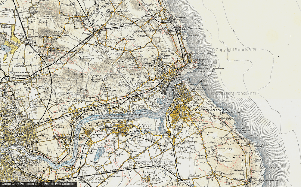 Old Map of Meadow Well, 1901-1903 in 1901-1903
