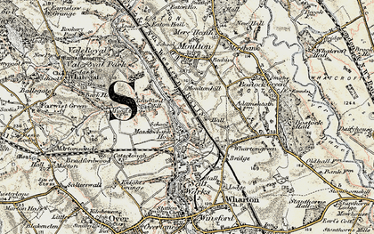 Old map of Bradford Mill in 1902-1903