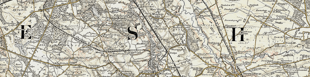 Old map of Bradford Mill in 1902-1903