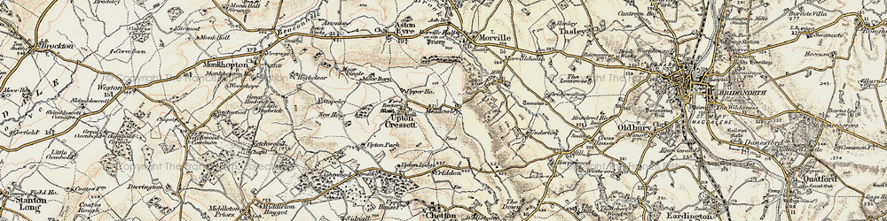 Old map of Meadowley in 1902