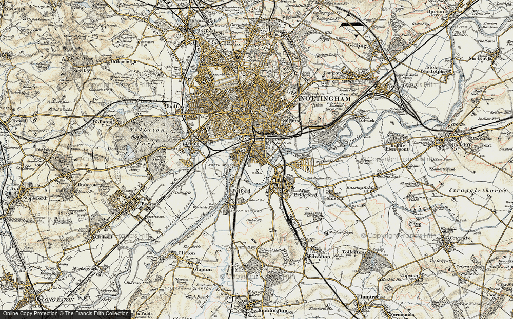 Map Of The Old Meadows Nottingham Old Maps Of Meadows, Nottinghamshire - Francis Frith