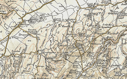Old map of Meadowtown in 1902-1903