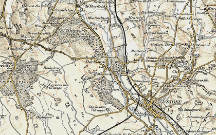 Old map of Meaford in 1902