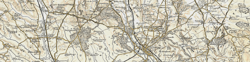 Old map of Meaford in 1902